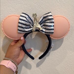 Disney Pink and Blue Hair Accessory with Structured Bow